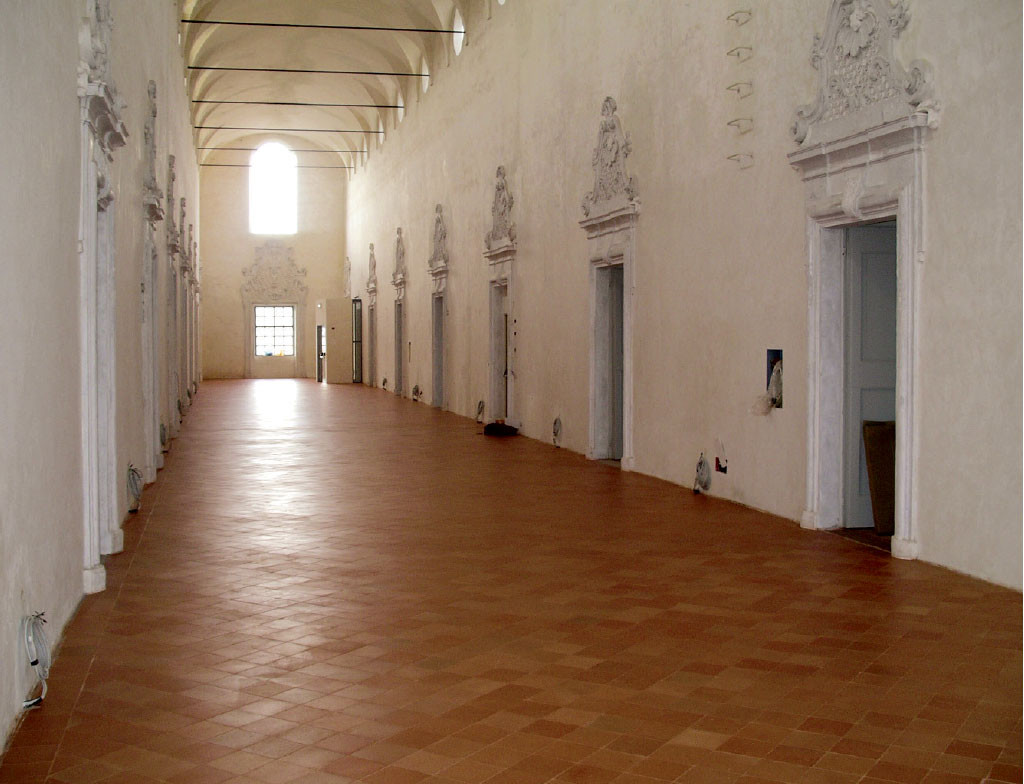 Pavimento in cotto fatto a mano Omogeneo - Abbazia di Polirone - San Benedetto Po (MN) Secolo XVII